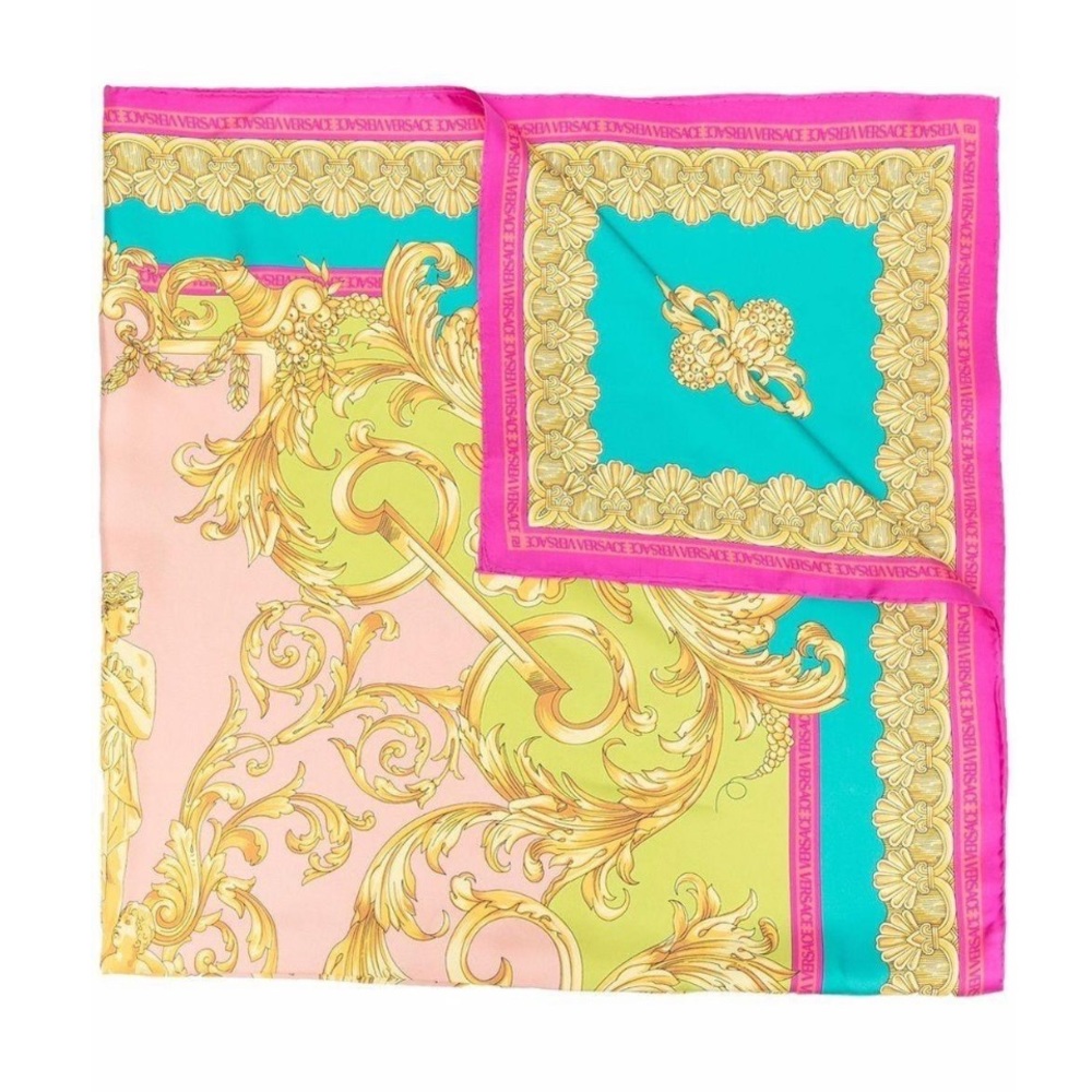 VERSACE MULTICOLOR FOULARD scarf